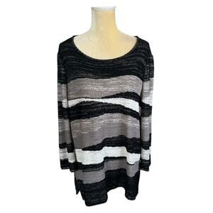 Ming Wang Boxy Sweater Size Large Artsy Art to Wear